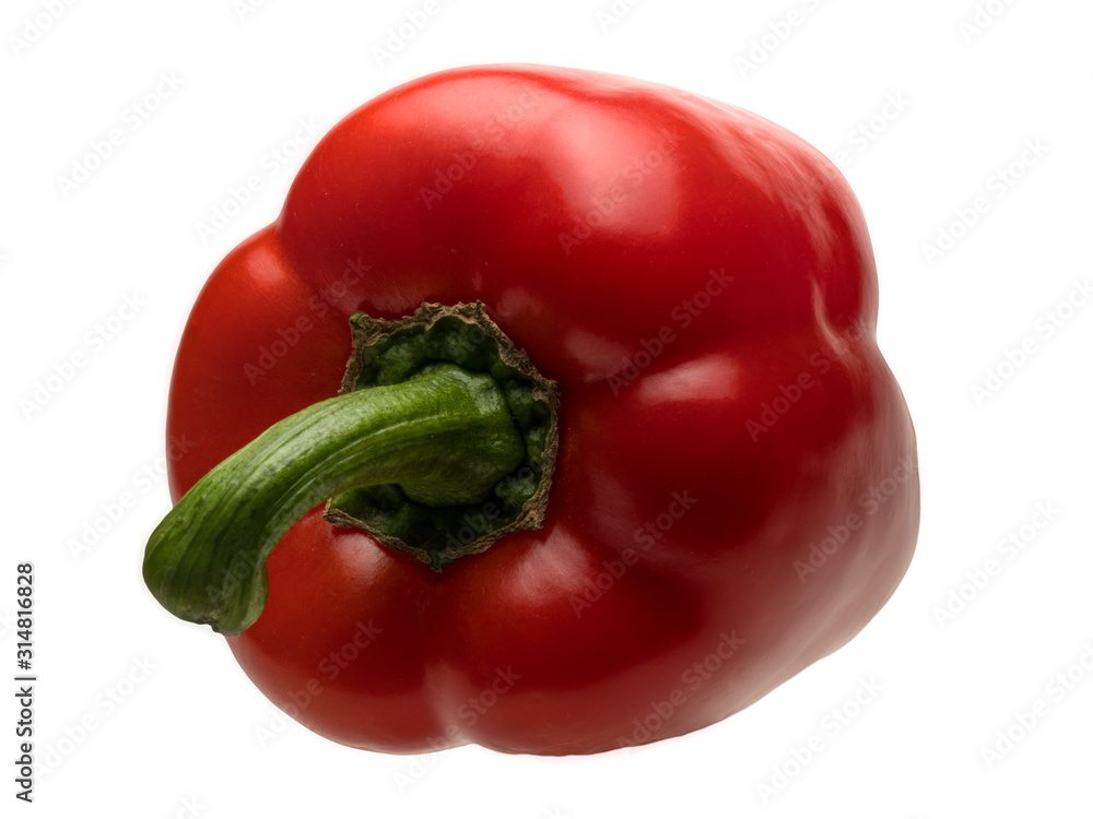 Graphic resources of an isolated object of sweet bell pepper on a white background Graphic resources of an isolated object of sweet bell pepper on a white background