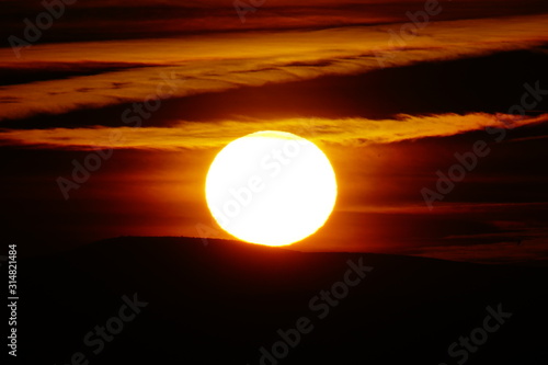 navarrete del rio teruel aragon españa atardecer photo