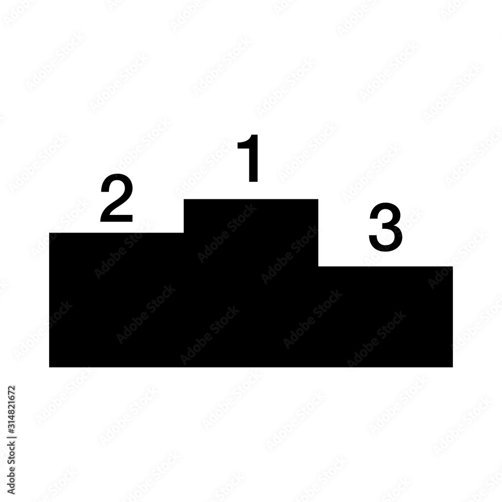 Simple podium vector sign with black flat design. Podium basic element graphic resources. Simple podium vector sign with black flat design. Podium basic element graphic resources.