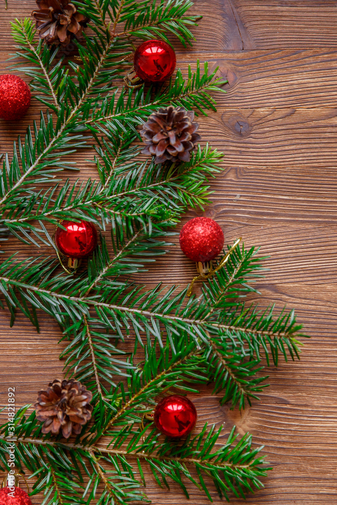 Christmas background with xmas tree and red berries on wooden background. Merry christmas greeting card, frame, banner. Winter holiday theme. Happy New Year. Space for text. Christmas background with xmas tree and red berries on wooden background. Merry christmas greeting card, frame, banner. Winter holiday theme. Happy New Year. Space for text.
