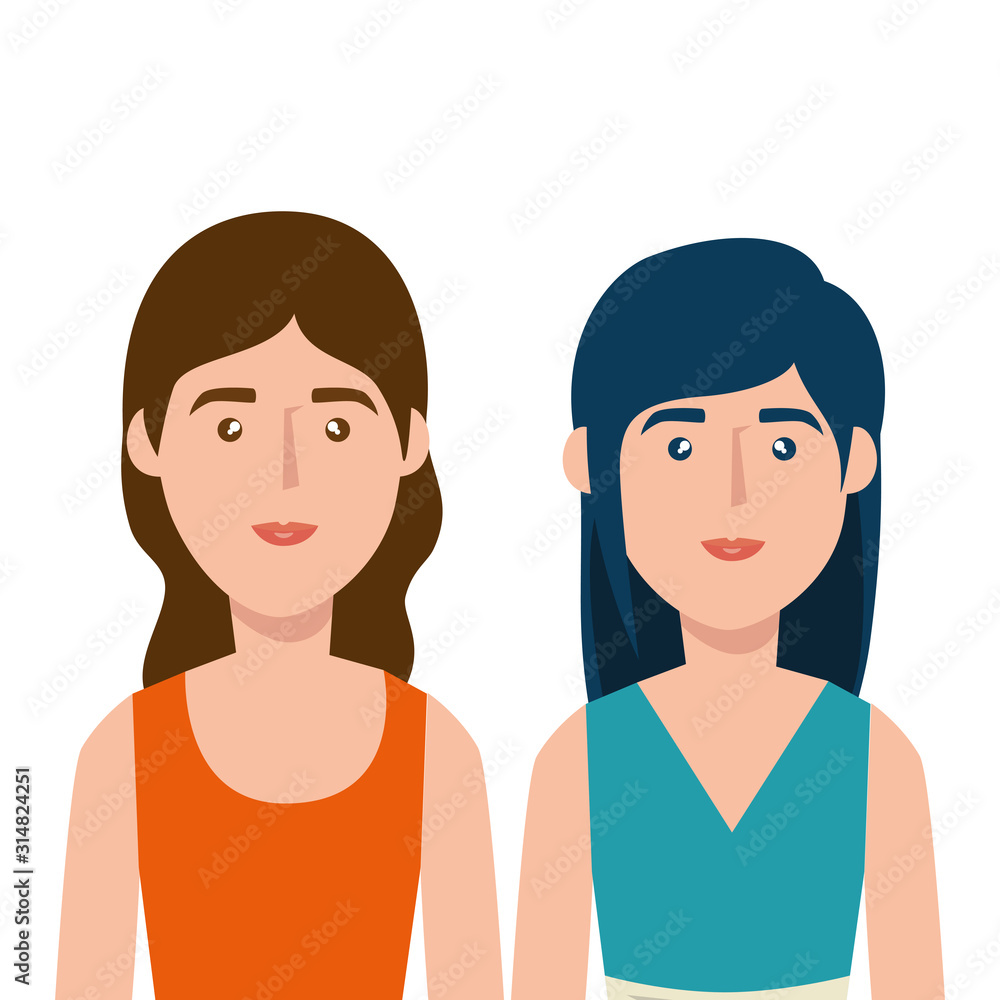 beautiful women avatar character icon vector illustration design beautiful women avatar character icon vector illustration design