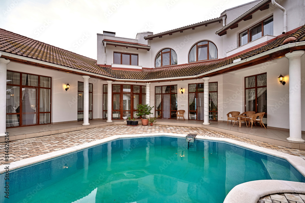 house with pool