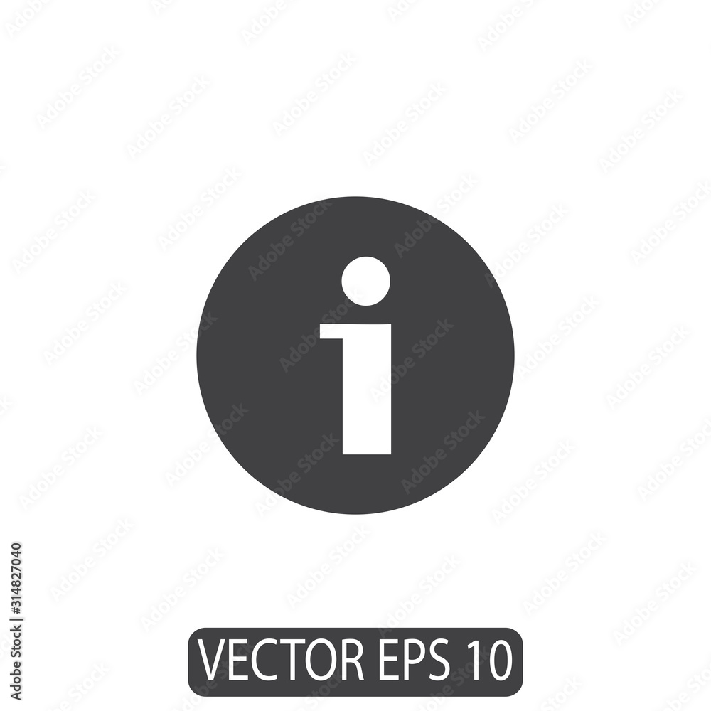 Information Icon Design, Vector Template Information Icon Design, Vector Template