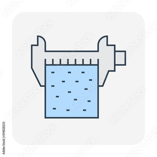 concrete testing icon
