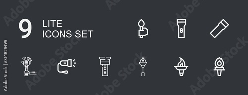 Editable 9 lite icons for web and mobile