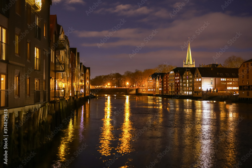Fototapeta premium Nighty Trondheim