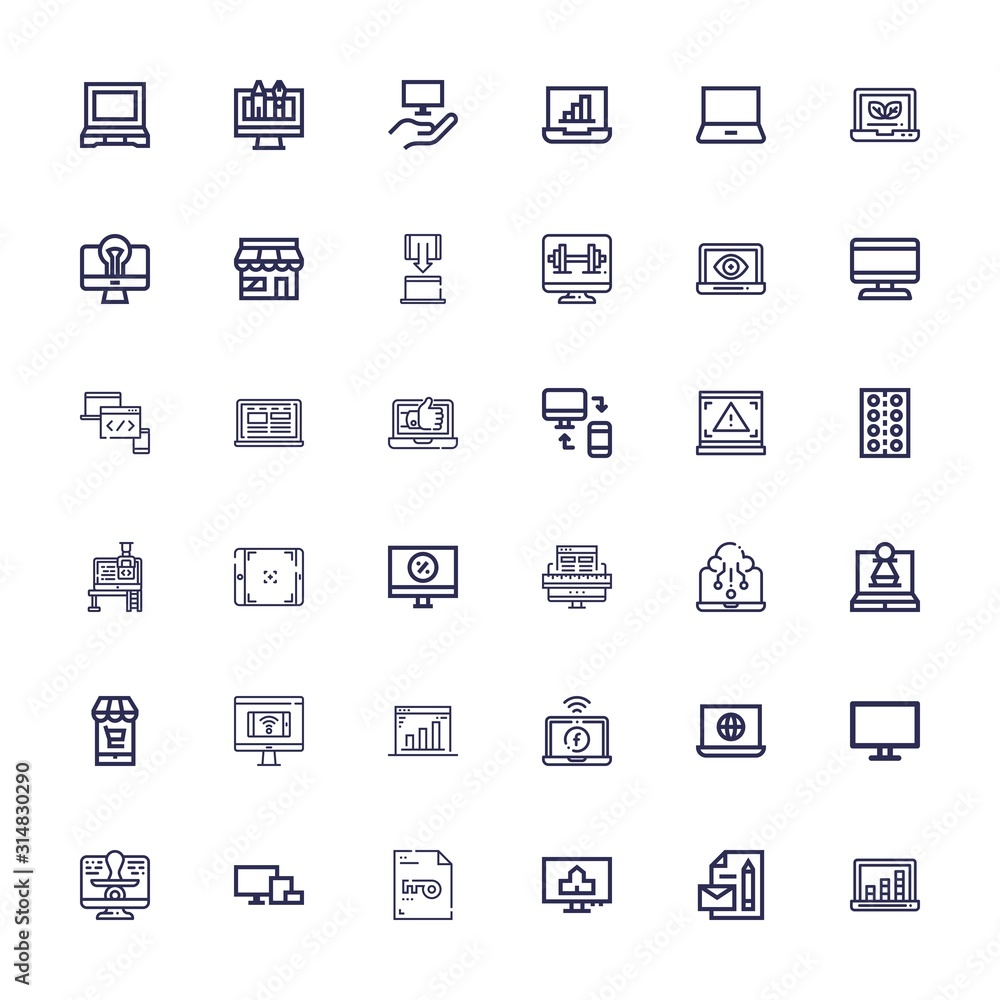 Editable 36 responsive icons for web and mobile Editable 36 responsive icons for web and mobile