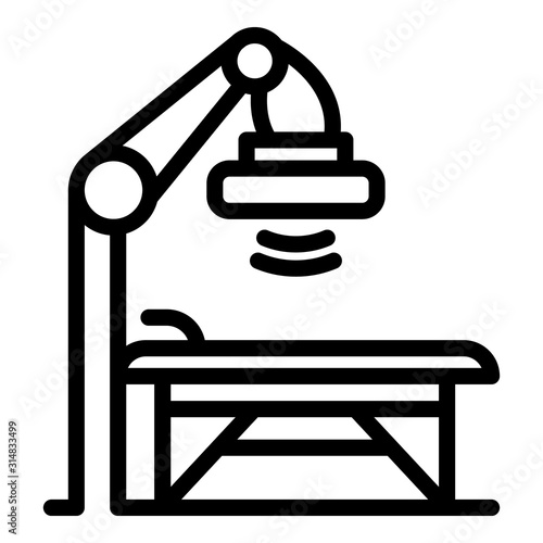 Hospital surgery light icon. Outline hospital surgery light vector icon for web design isolated on white background