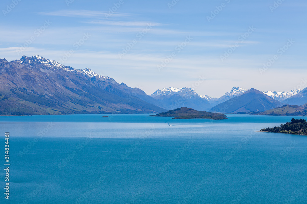 Naklejka premium ゆっくりとしたライフスタイル ワナカ テカポ クイーンズ タウン