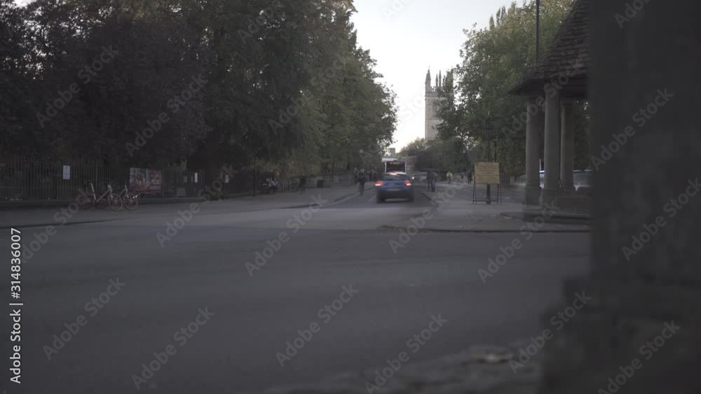 4K timelapse on motion slider showing the busy Magdalen bridge in Oxford, UK as cars and buses and cyclists race across it in both directions. 4K timelapse on motion slider showing the busy Magdalen bridge in Oxford, UK as cars and buses and cyclists race across it in both directions.