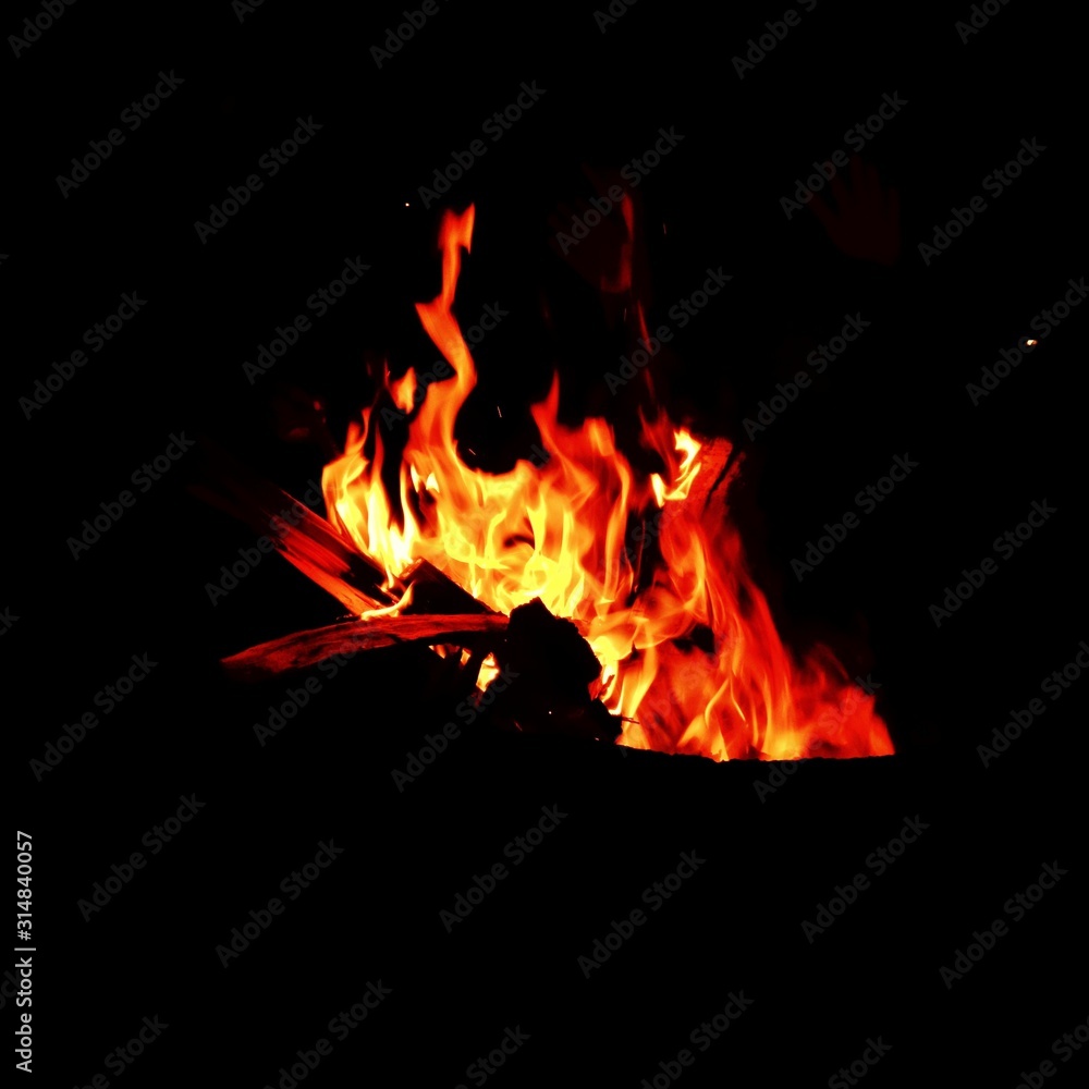 Fototapeta premium Bonfire at night