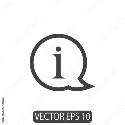 Information Icon Design, Vector Template