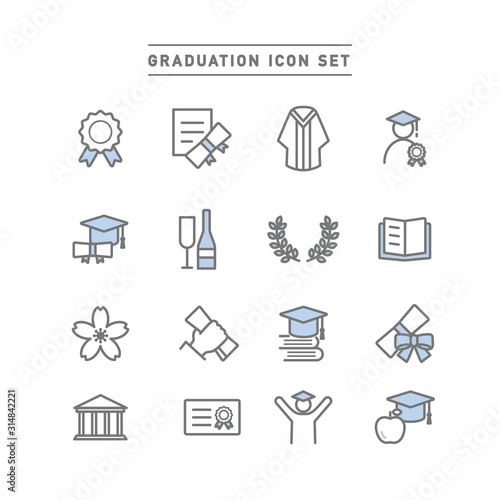 GRADUATION ICON SET
