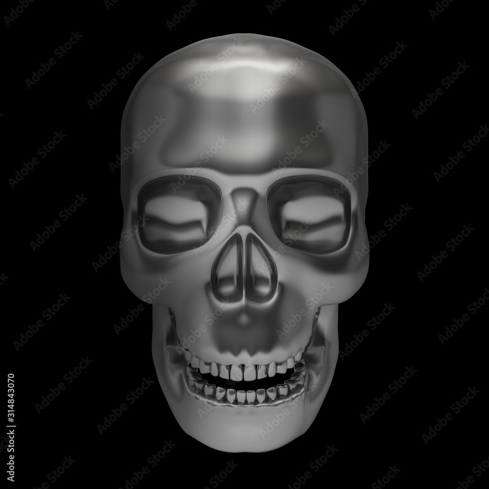 Fototapeta premium skull human death horror head dead skeleton bone 