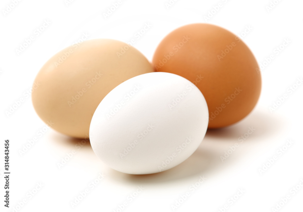 eggs on white background eggs on white background