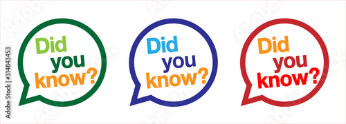 Did you know ?