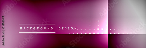 Abstract background - squares and lines composition created with lights and shadows. Technology or business digital template