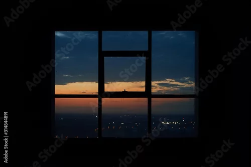 Fototapeta okno na niebie