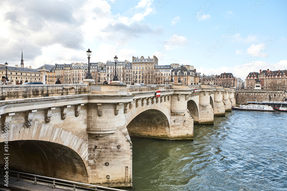 bridge over river in paris