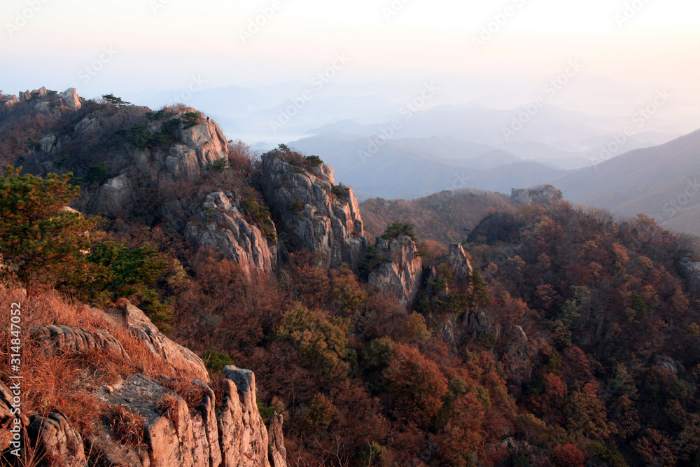 Autumn scenery of mt. daedun