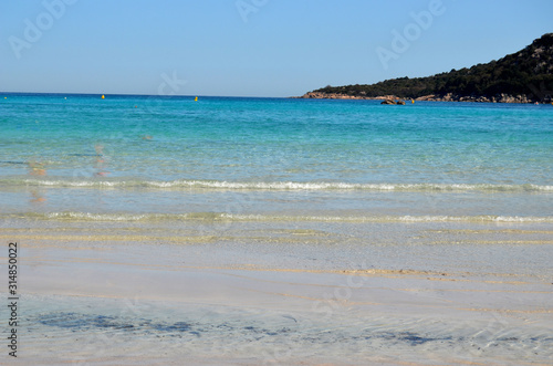 plage de palombaggia, corse, corse du sud photo