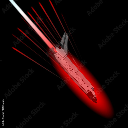 Re Entry Spacecraft Burning Up