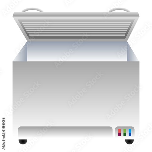 Freezer icon. Cartoon of freezer vector icon for web design isolated on white background