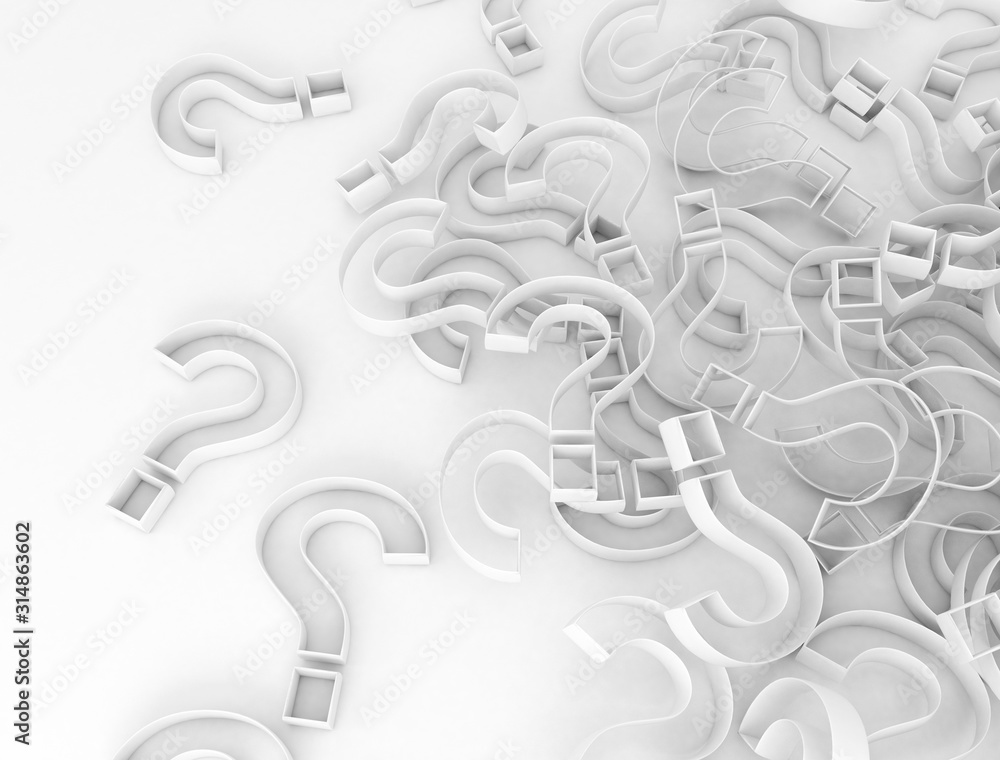 Group of Question Marks on white background Group of Question Marks on white background