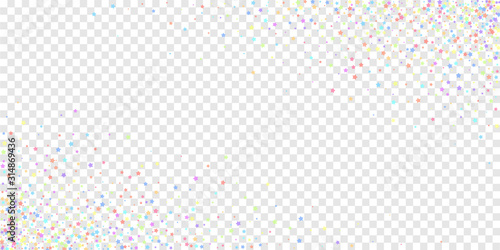 Festive confetti. Celebration stars. Colorful star