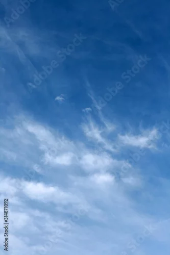 Obraz  blue sky and white clouds