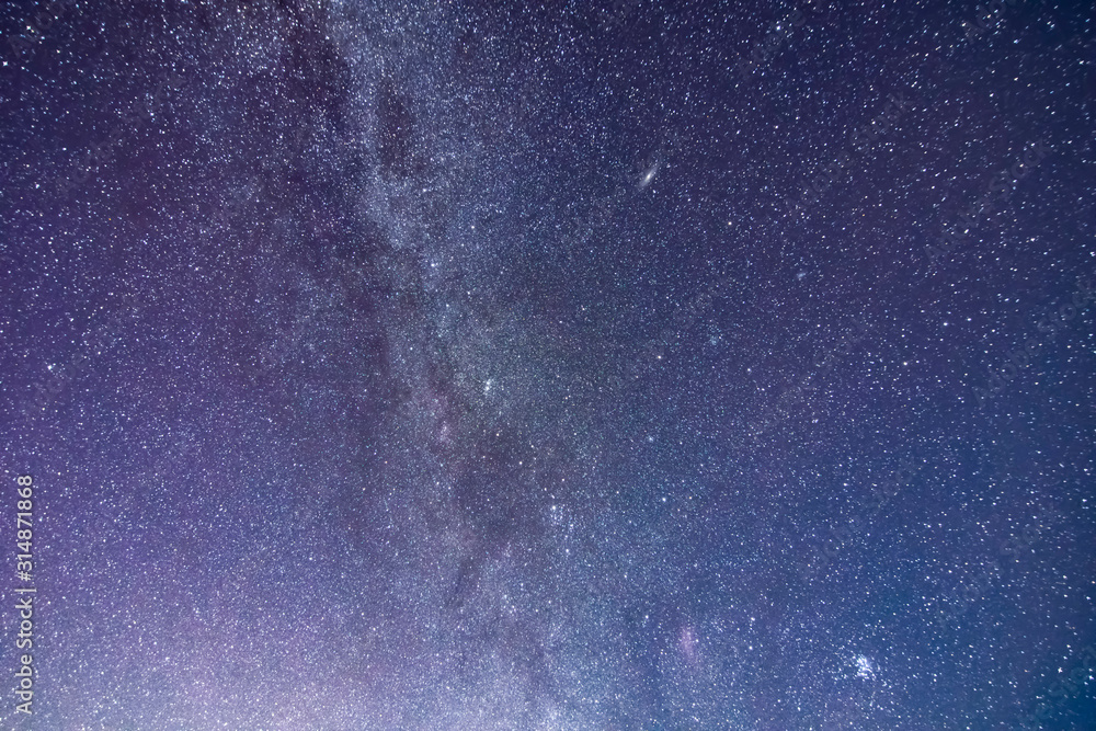 Milky Way and starry sky background