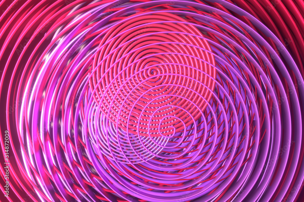 Circle lines, twirl for design texture, background. 3D render. Circle lines, twirl for design texture, background. 3D render.