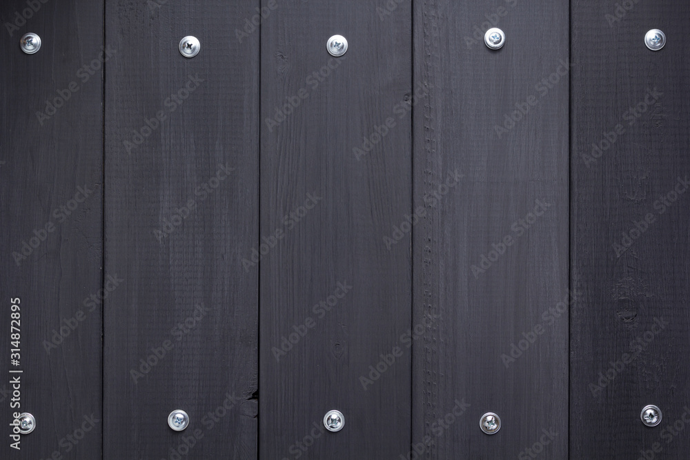 black wooden background as texture surface