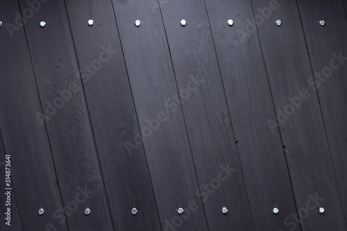 black wooden plank board background