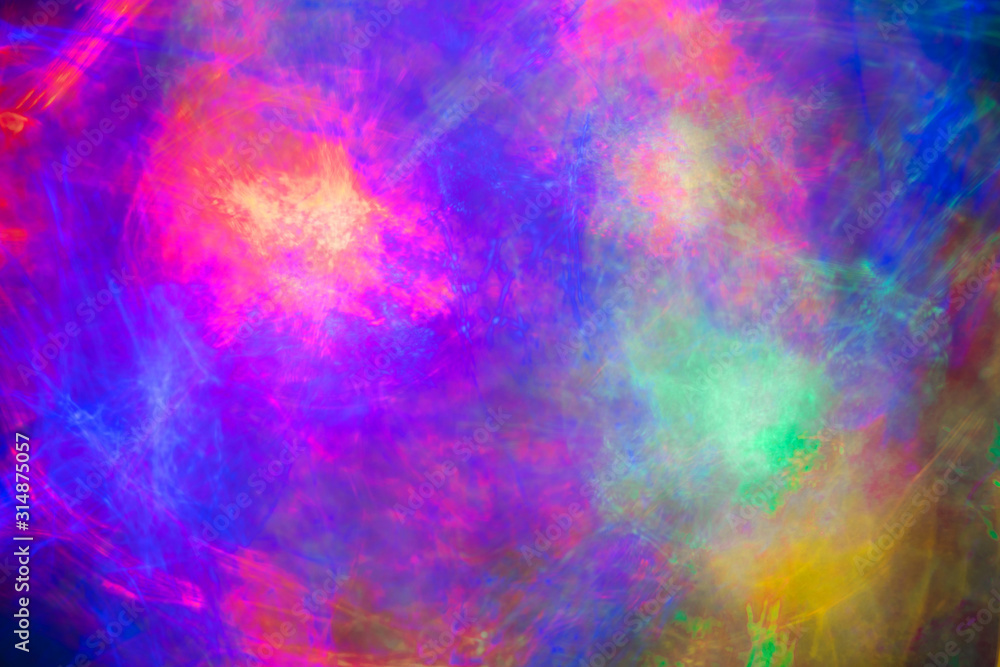 Multicolor bright festive lights abstract