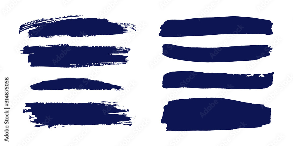Brush strokes isolated. Ink painting. Vector artwork Brush strokes isolated. Ink painting. Vector artwork