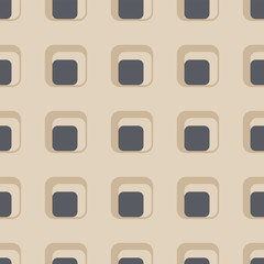 Keuken achterwand Jaren 50 patronen Afgeronde vierkanten retro motief  © doethion