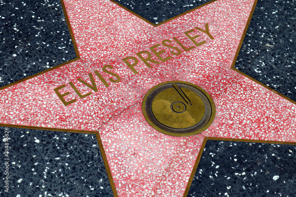 Hollywood, California – Star of ELVIS PRESLEY on Hollywood Walk of Fame ...