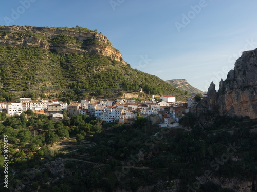 Small Spanish village with light and shadow