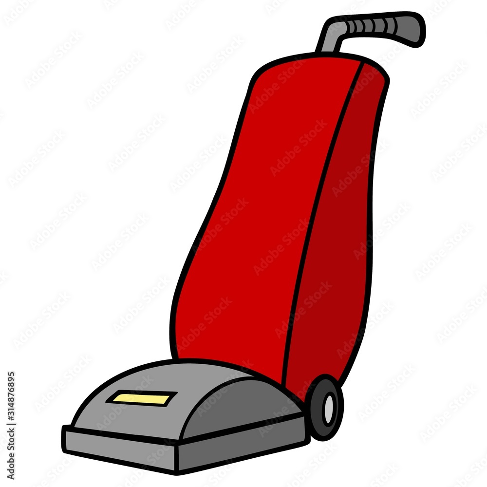 Vacuum Cleaner A cartoon illustration of a Vacuum Cleaner. Stock