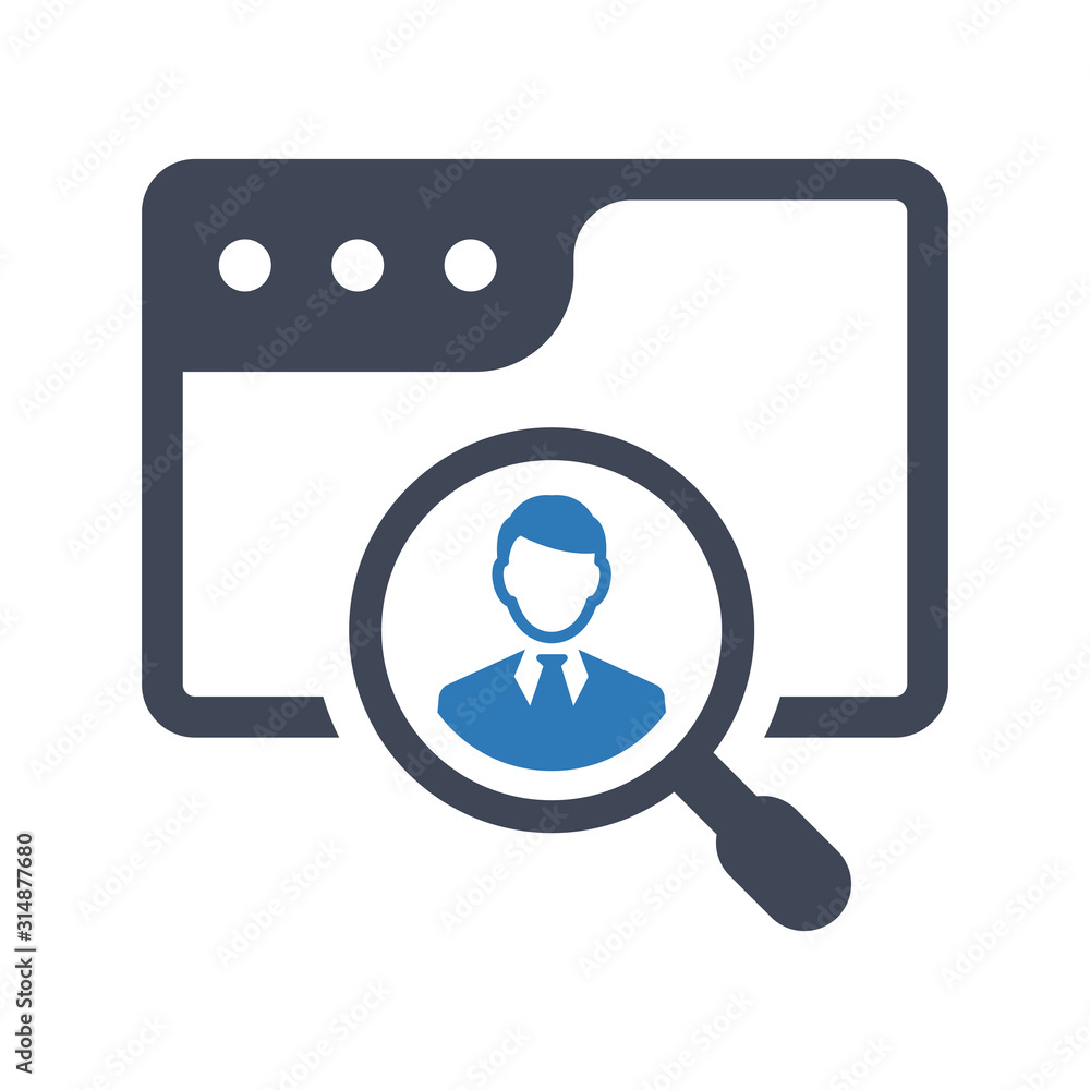 Online search candidate icon Online search candidate icon