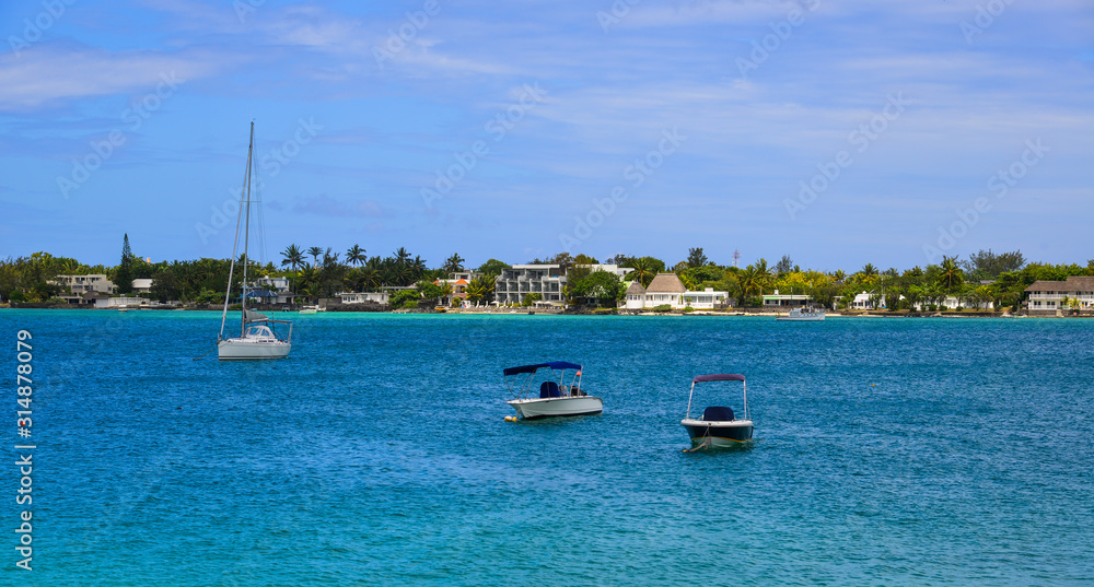 Fototapeta premium Beautiful seascape of Mauritius Island