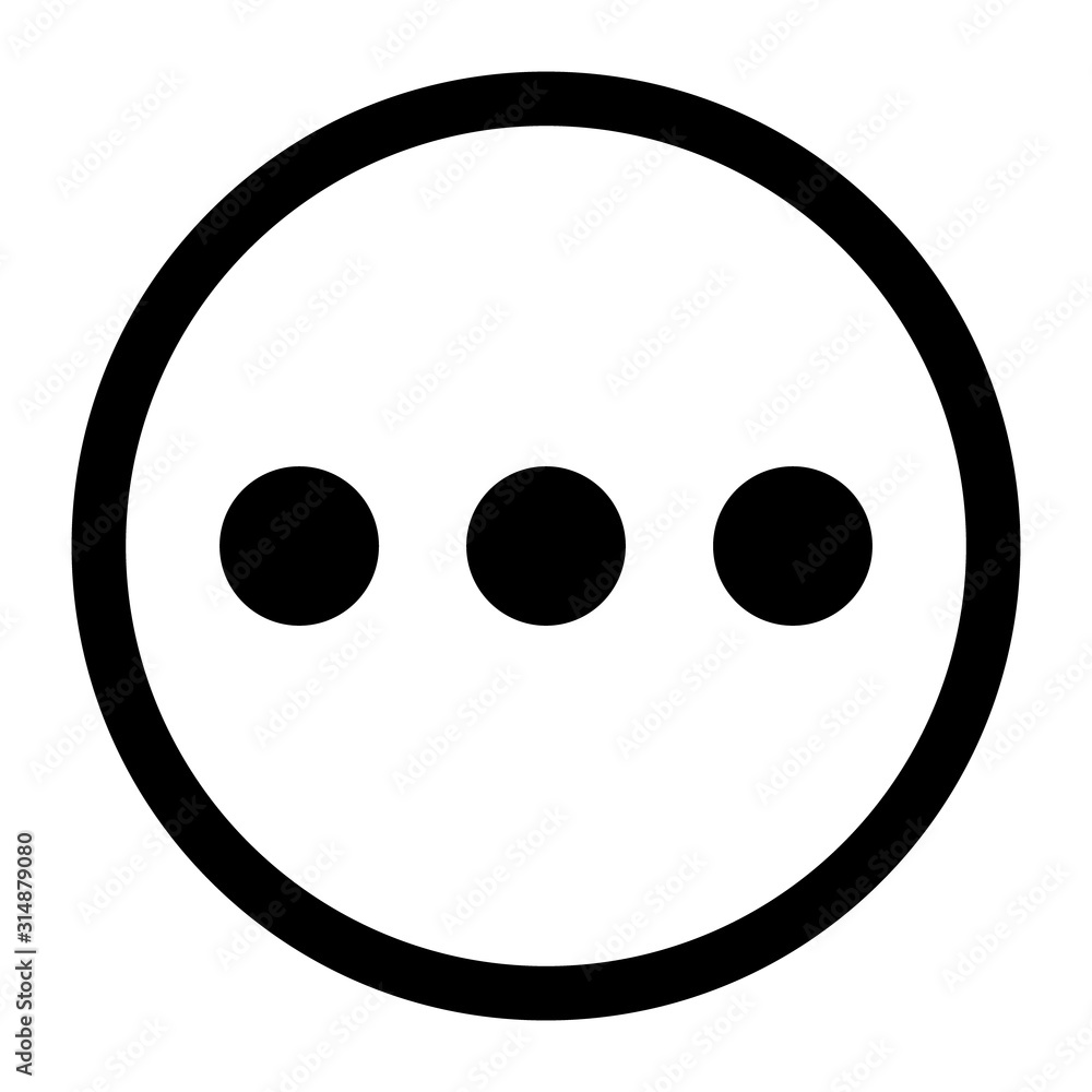 MORE icon, vector symbol isolated on white background for app, mobile, web etc. design MORE icon, vector symbol isolated on white background for app, mobile, web etc. design