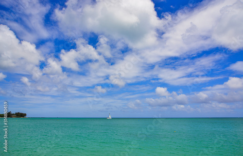 Fototapeta Naklejka Na Ścianę i Meble -  Beautiful seascape of Mauritius Island