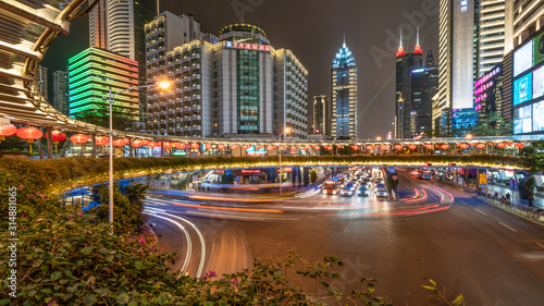 Night view of Shenzhen City, China © 远华 丘
