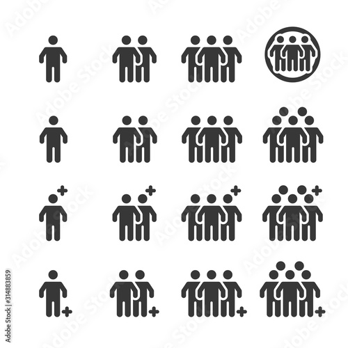 People Icons , Person work group Team Vector