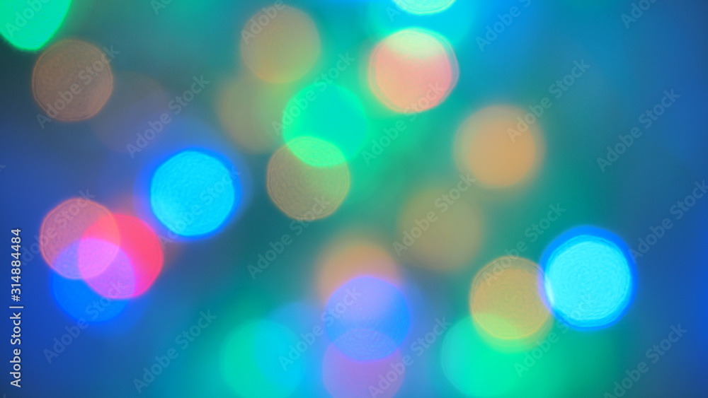bokeh background colourful