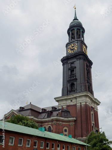 Obraz na płótnie Lutheran main St. Michael's Church, Hamburg, Germany w salonie
