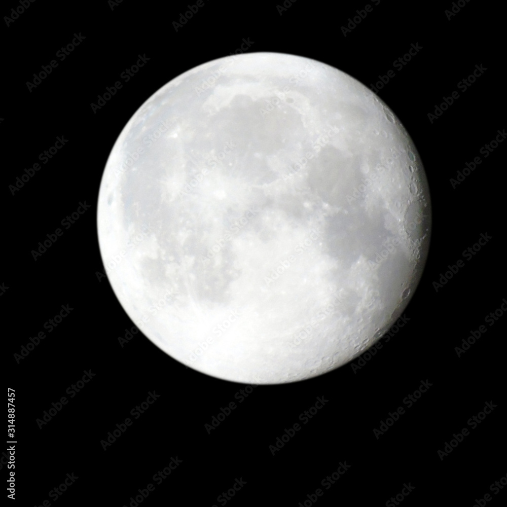 Fototapeta premium Riflessi di luce sulla luna piena