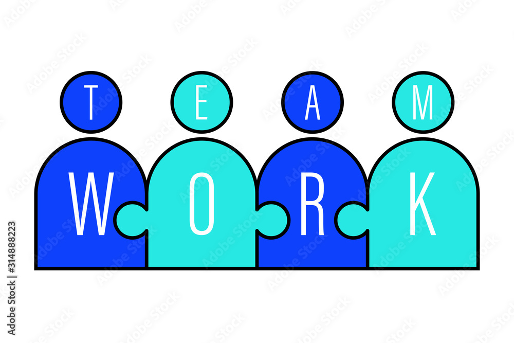 team work icon isolated vector white background team work icon isolated vector white background